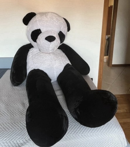 Panda peluche gigante - bianco, e