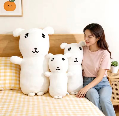 Peluche cane bianco ganadi - cane,