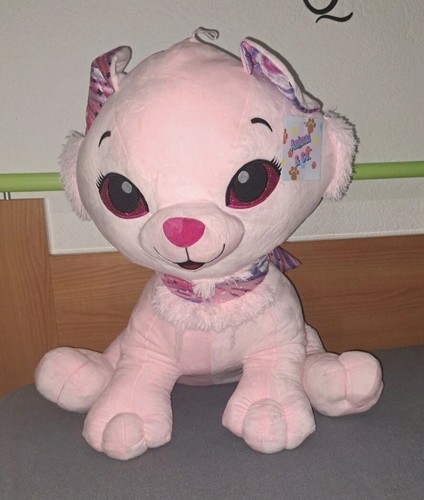 Peluche gatto rosa gigante - peluche,