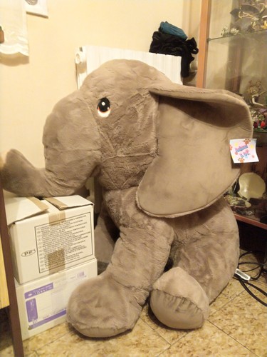 Elefante peluche gigante - peluche,