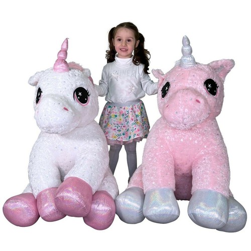 Gigante peluche unicorno - unicorno, rosa