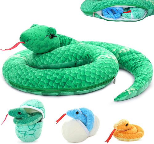 Peluche serpente gigante verde - peluche,